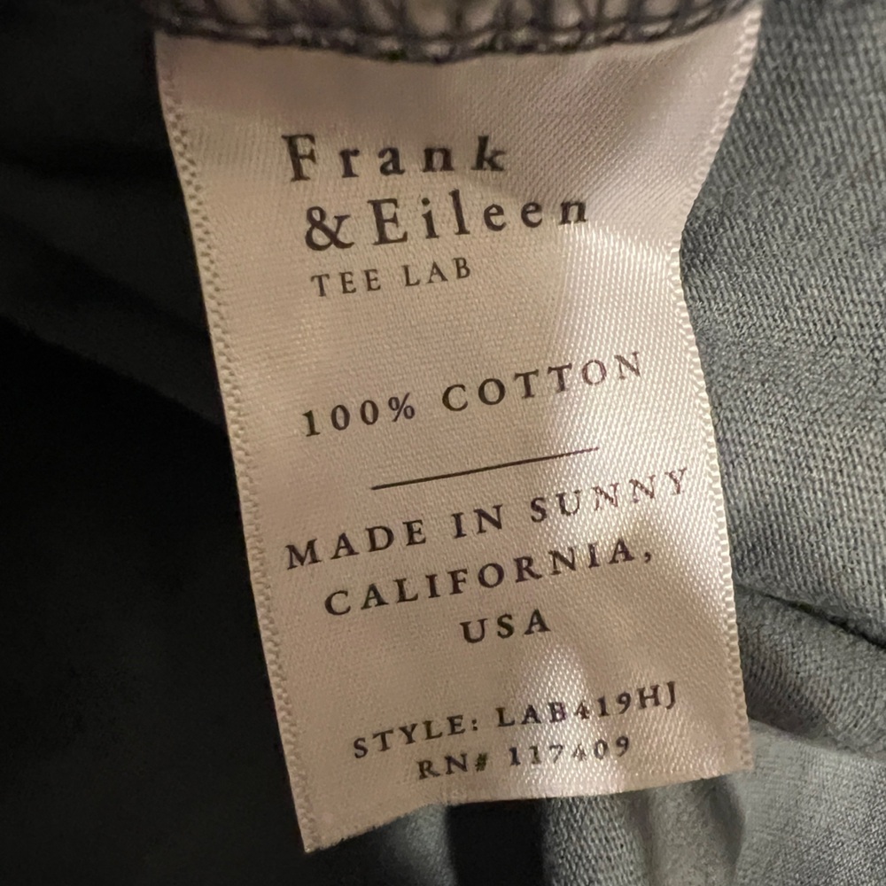 Frank & Eileen $188 Harper Tee Lab Maxi Shirtdress Shirt Dress Gray Coastal - Picture 6 of 7